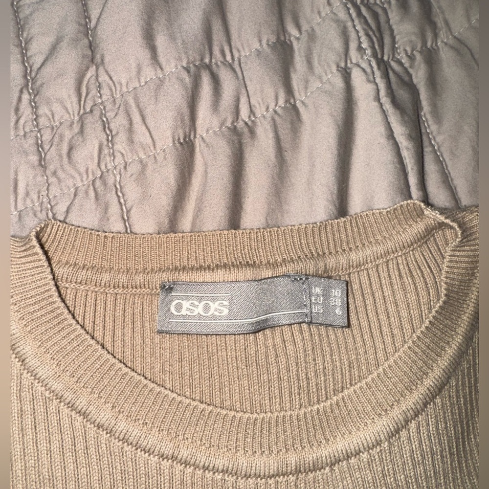 ASOS Tan Ribbed Sweater - Picture 2 of 3